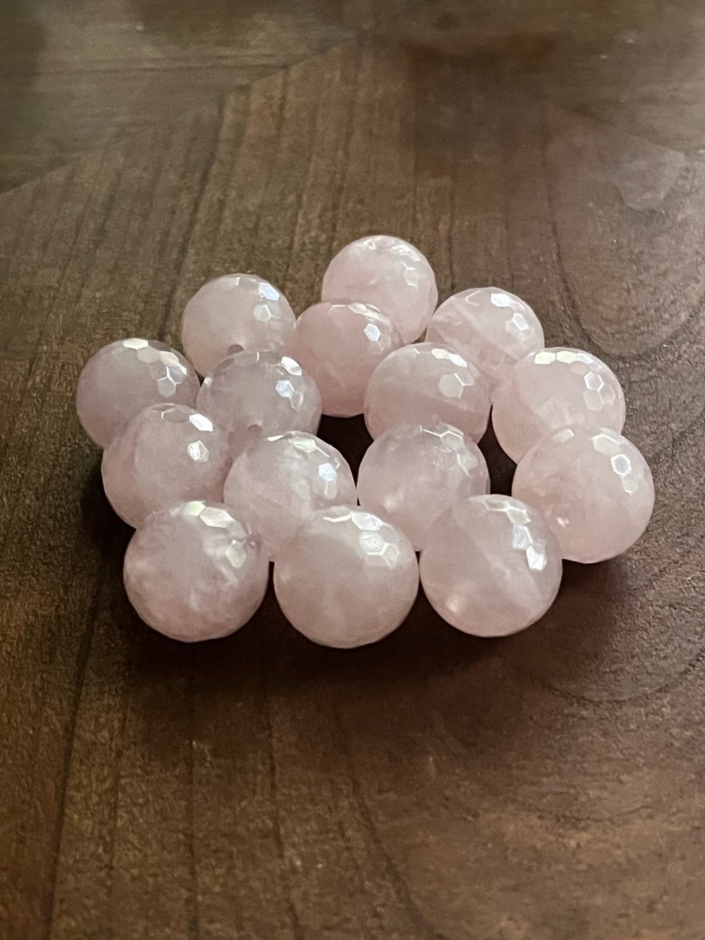 Faceted Rose Quartz Beads